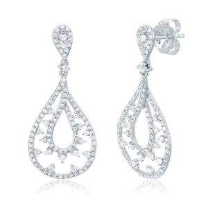 White Gold Diamond Earring