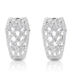 White Gold Diamond Earring