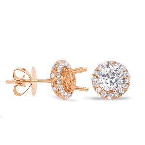 Halo Diamond Earring For 1ct  Jacket