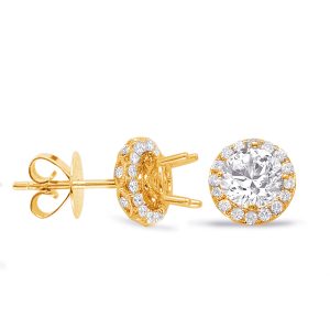 Halo Diamond Earring For 1ct  Jacket