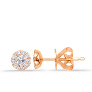 Rose Gold Diamond Earring