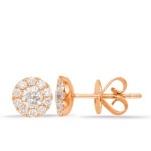 Rose Gold Diamond Earring