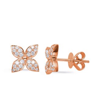 Rose Gold Diamond Earring