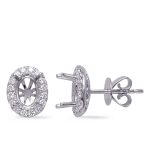 White Gold Diamond Earring