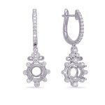 White Gold Diamond Earring 1/3ct