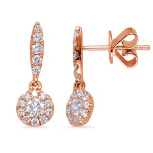 Rose Gold Diamond Earring