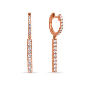 Rose Gold Diamond Earring