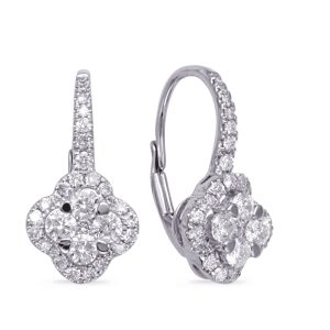 White Gold Diamond Earring