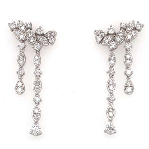 White Gold Diamond Earring