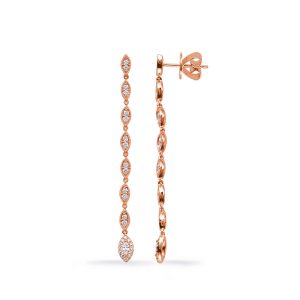 Rose Gold Diamond Earring