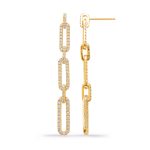 Yellow Gold Diamond Earring