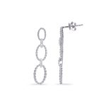 White Gold Diamond Earring