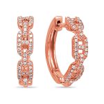 Rose Gold Diamond Earring