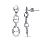 White Gold Diamond Earring