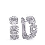 White Gold Diamond Earring