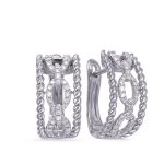 White Gold Diamond Earring