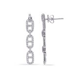 White Gold Diamond Earring