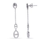 White Gold Diamond Earring