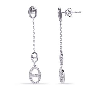 White Gold Diamond Earring