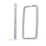 White Gold Diamond Earring