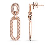 Rose Gold Diamond Earring