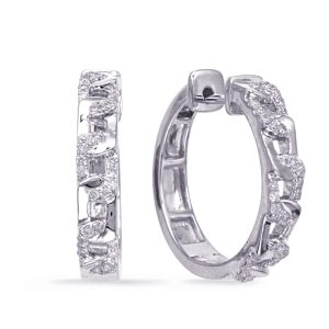 White Gold Diamond Earring