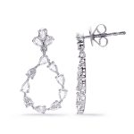 White Gold Diamond Earring