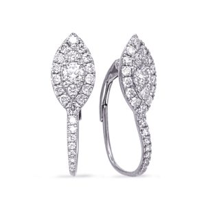 White Gold Diamond Earring
