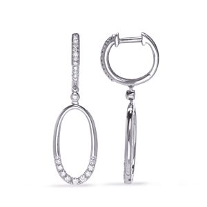 White Gold Diamond Earring