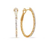 Yellow Gold Diamond Earring