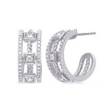 White  Gold Diamond Earring