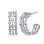 White Gold Diamond Earring