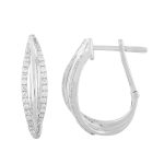 White Gold Diamond Earring
