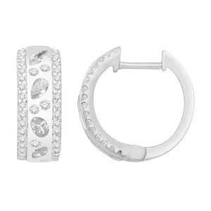 White Gold Diamond Earring