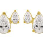 Yellow Gold Diamond Earring