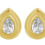 Yellow Gold Diamond Earring