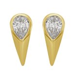 Yellow Gold Diamond Earring