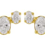 Yellow Gold Diamond Earring