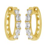 Yellow Gold Diamond Earring