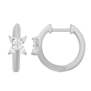 White Gold Diamond Earring