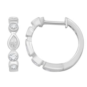 White Gold Diamond Earring