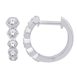 White Gold Diamond Earring