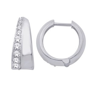 White Gold Diamond Earring