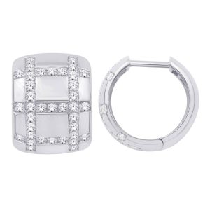 White Gold Diamond Earring