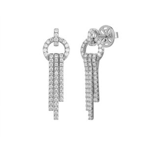 White Gold Diamond Earring