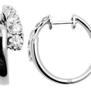 White Gold Diamond Earring