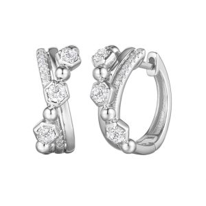 White Gold Diamond Earring