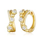 Yellow Gold Diamond Earring