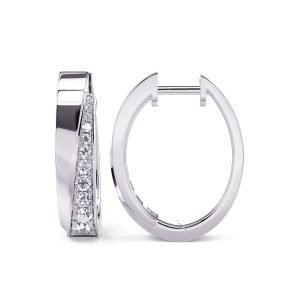 White Gold Diamond Earring