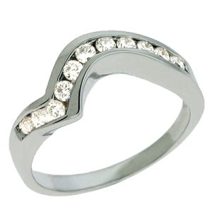 White Gold Matching Band